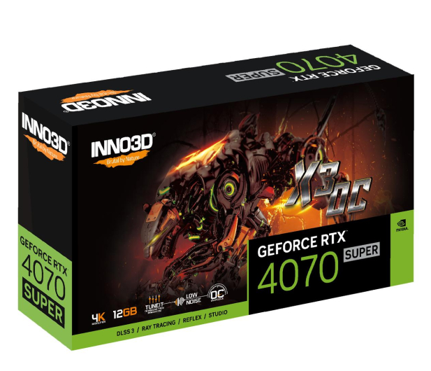 INNO3D GeForce RTX 4070 Super X3 OC 12GB GDDR6X - 1210191 - zdjęcie 2